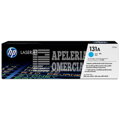 HP-CF211A TONER P/IMPRESORA LASER JET HP 131A CYAN